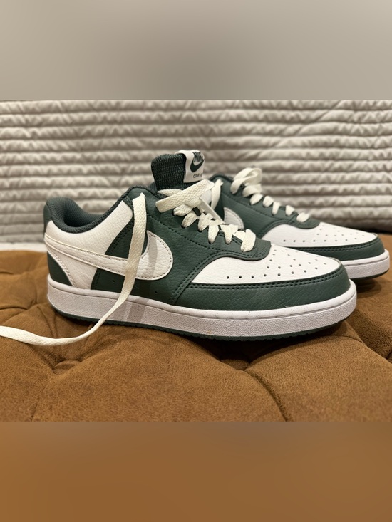 Nike Shoes - Nike Court Vision in Green and White
